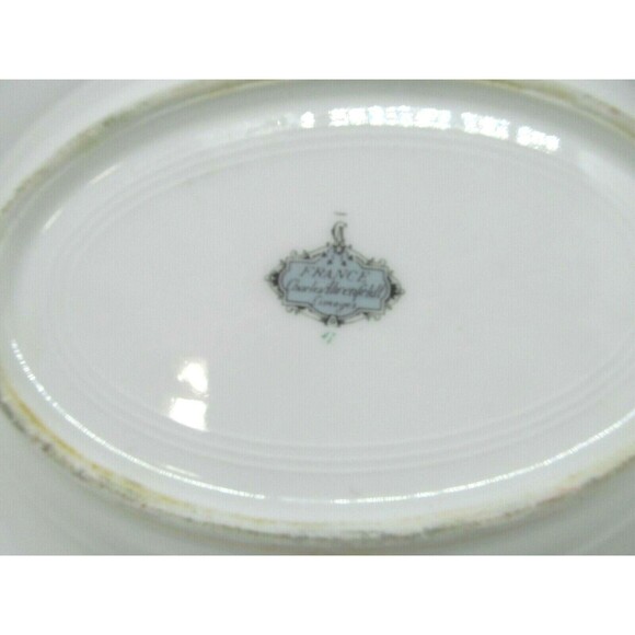 French Limoges Charles Ahrenfeldt Belfort 9" Vegetable Serving Bowl EUC - Picture 3 of 5